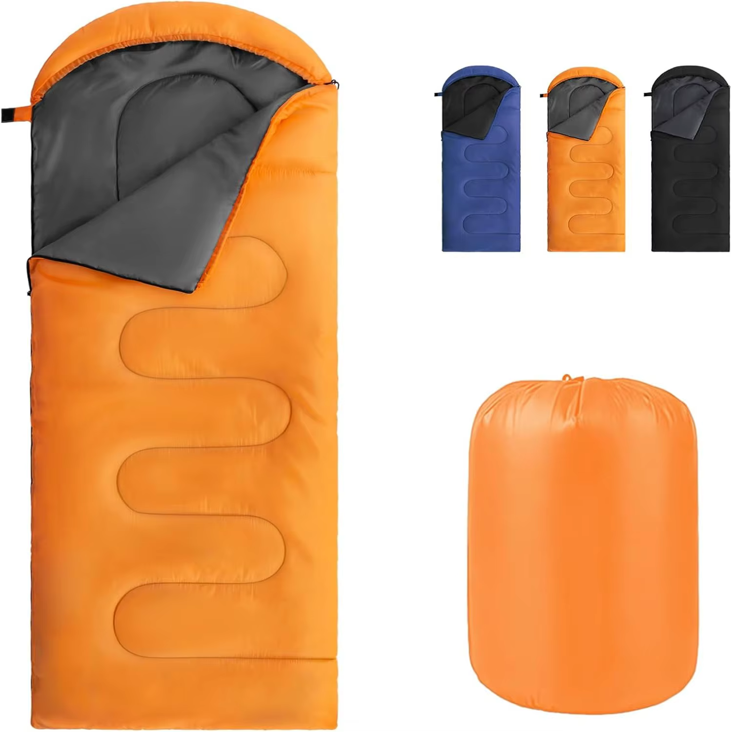 Sac de couchage de camping ultraléger 4 saisons, chaud, enveloppant, pour randonnée, portable, imper