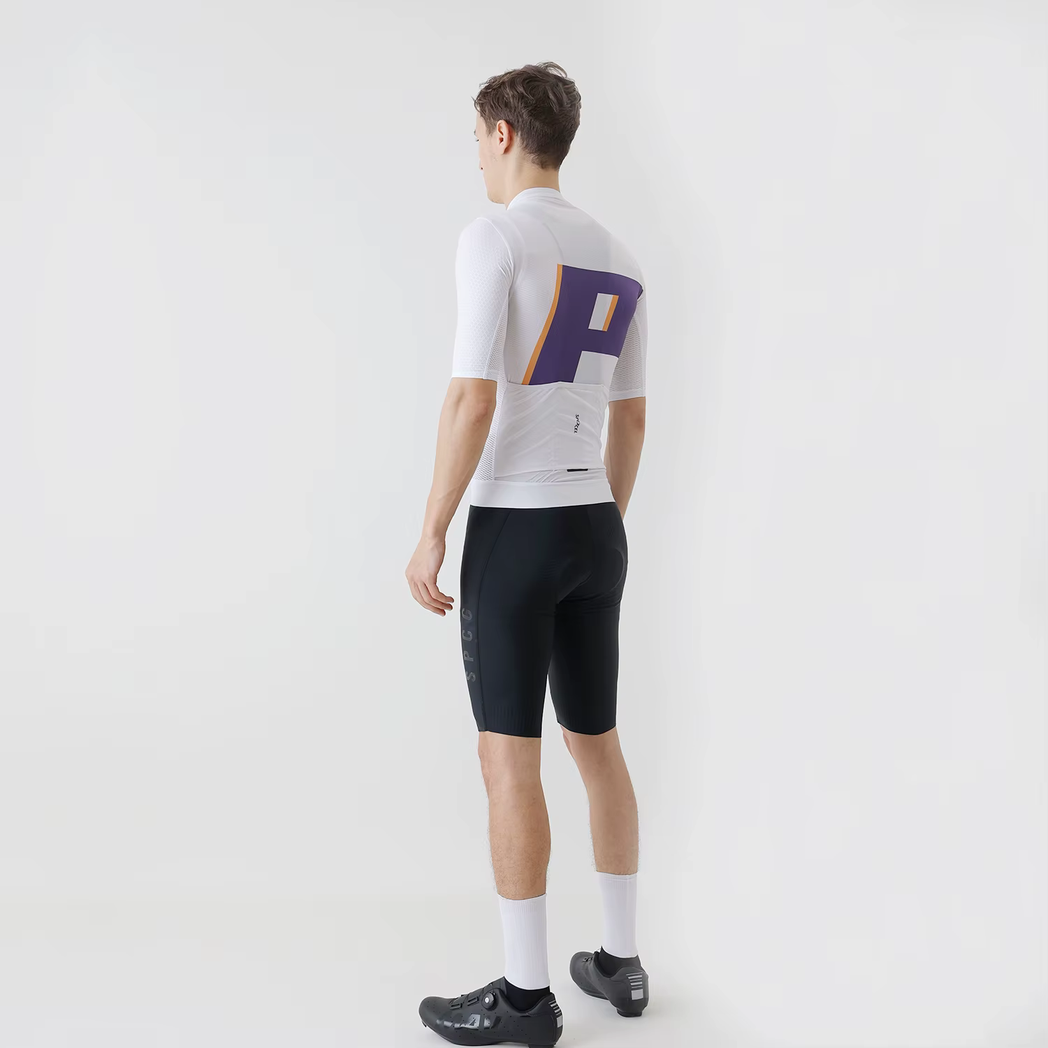 SPEXCEL-Maillot de Cyclisme PRO à Manches Courtes, Adapté à la Course Italienne, Tissu observateur e