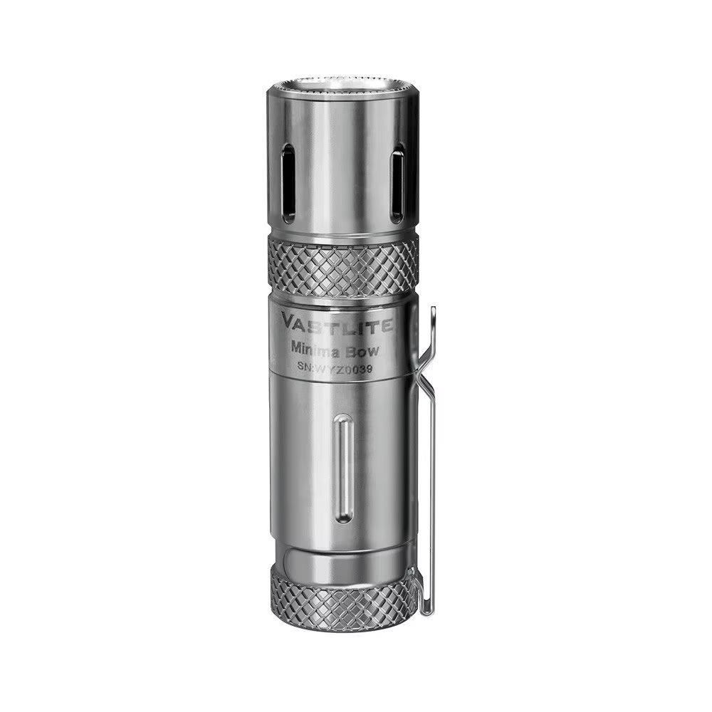 Vastlite Minima Bow titane LEP lampe de poche 280 Lumens EDC Mini lampes de poche avec pince en acie