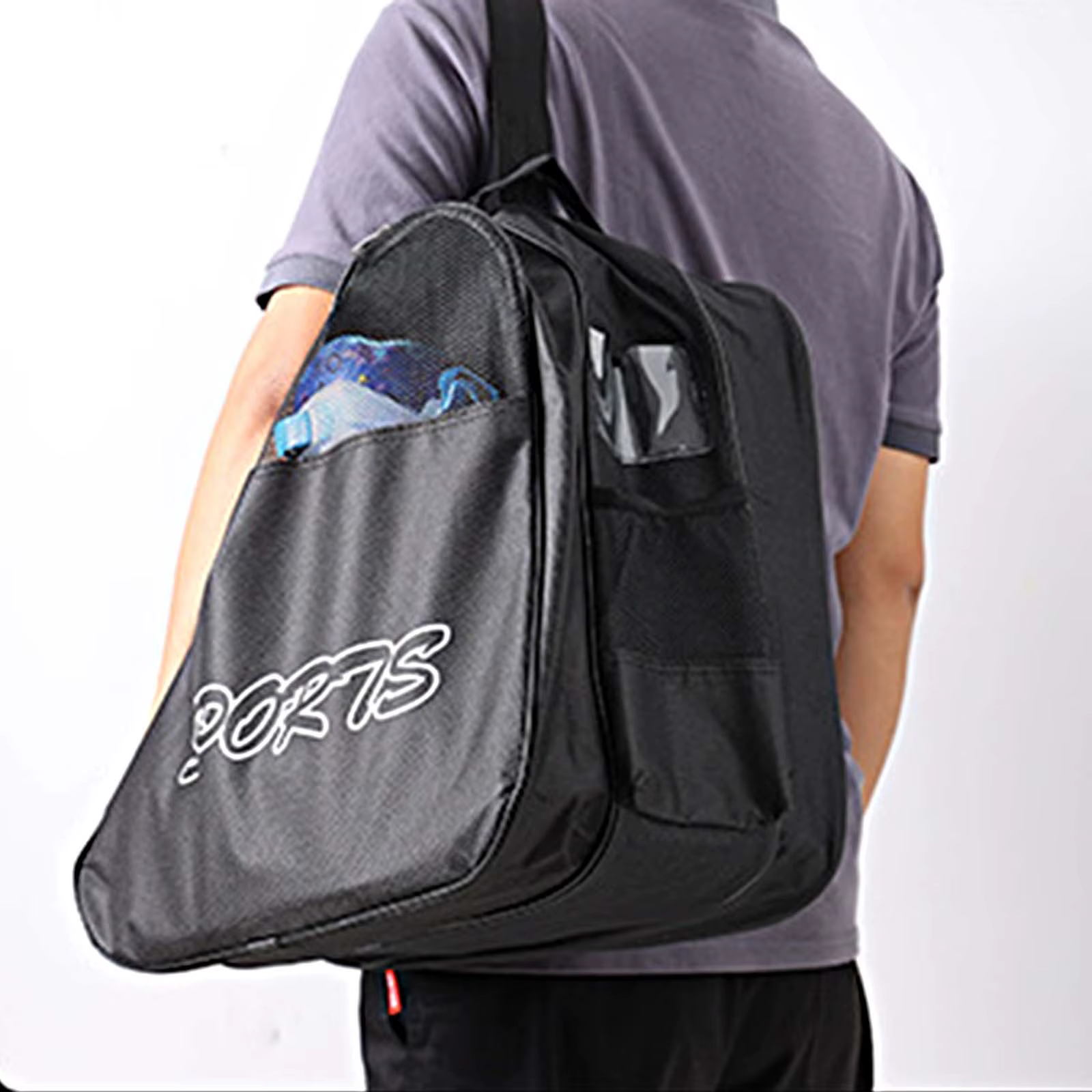 Sac de rangement respirant pour chaussures de patinage, sac à main Portable pour patins à roulettes, fourre-tout pratique pour enfants, sac de transport pour cadeaux