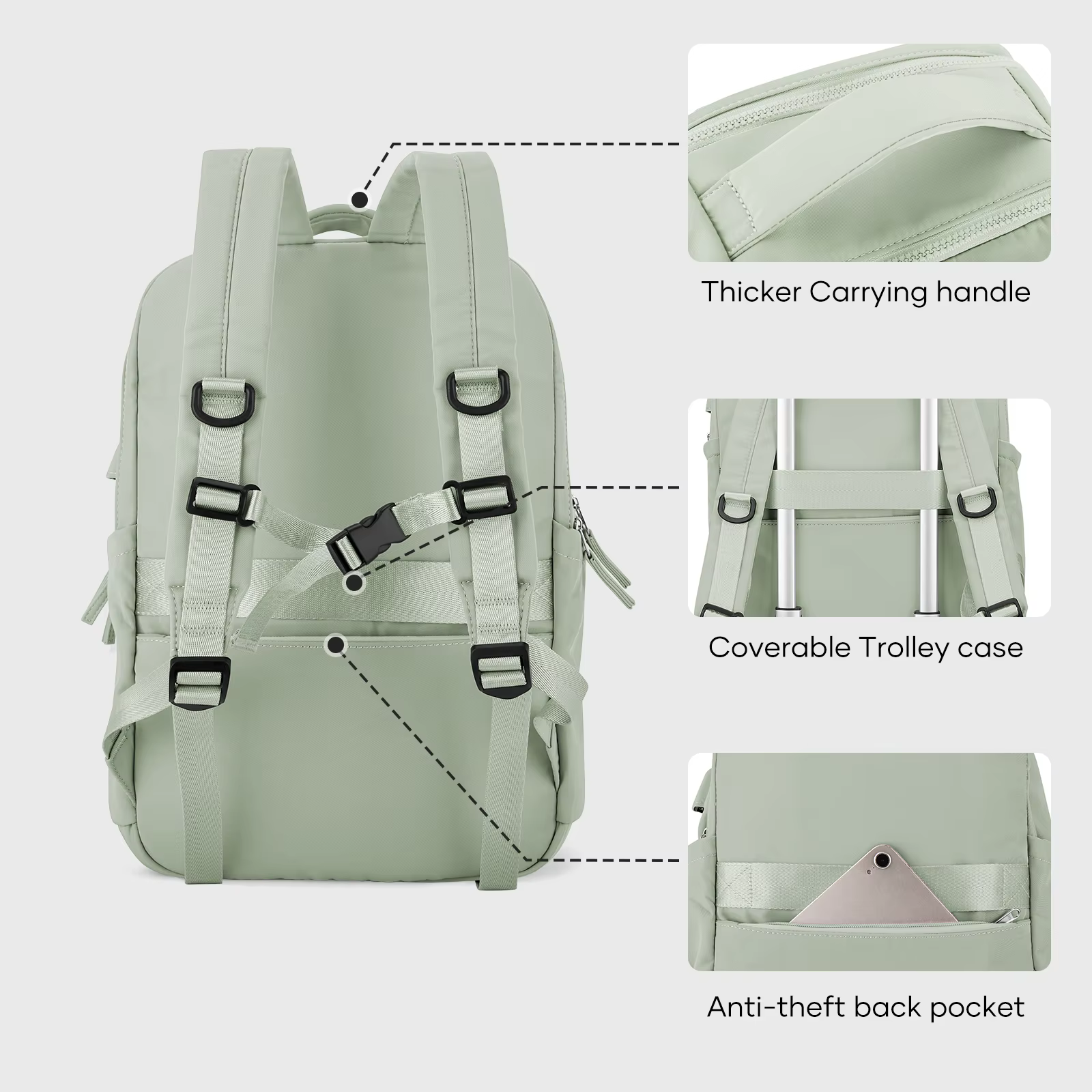 Sac à dos étanche pour ordinateur portable pour hommes et femmes