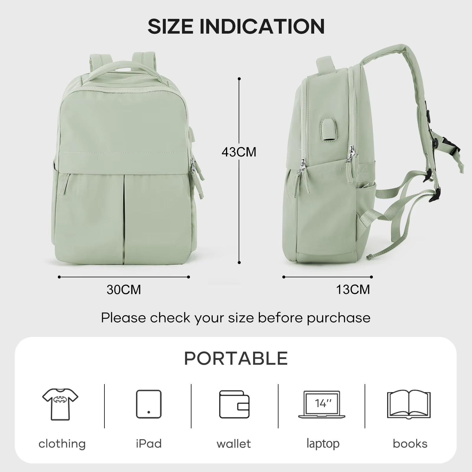 Sac à dos étanche pour ordinateur portable pour hommes et femmes