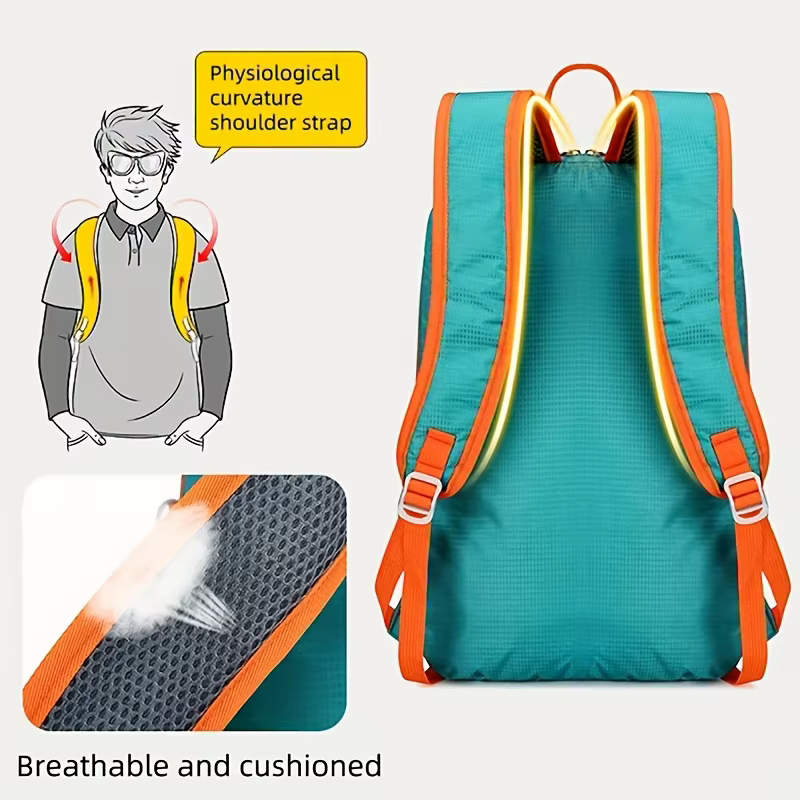 Sac à dos pliable Portable pour femmes et hommes