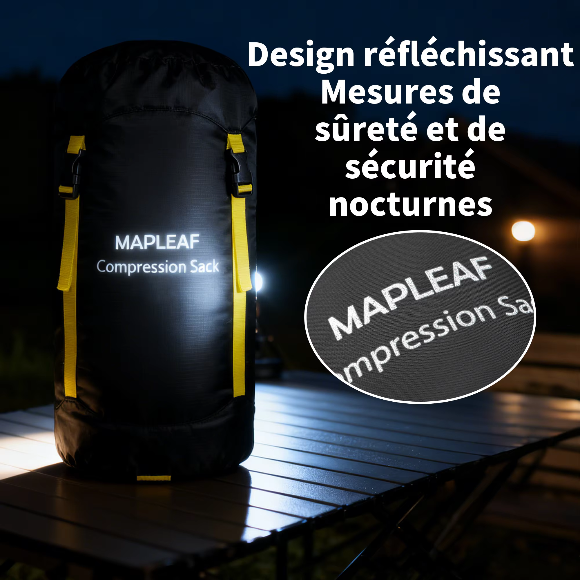 MAPLEAF sac de couchage à Compression ultraléger et étanche