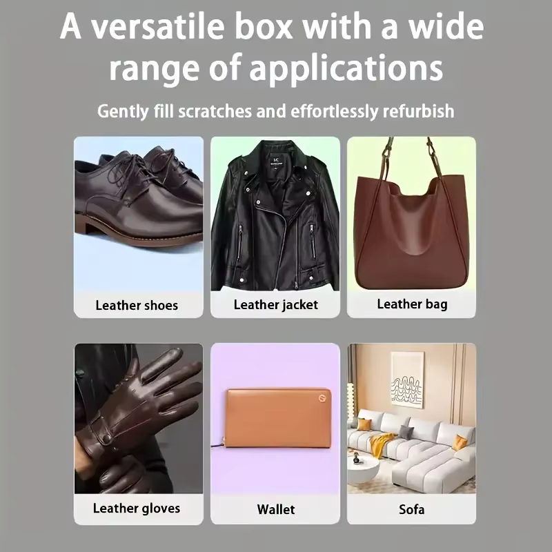 Crème réparatrice de couleur pour cuir – Colorant polyvalent pour chaussures, sacs, canapés et cuir rayé |   Réparations d'usure, de fissures et de décoloration