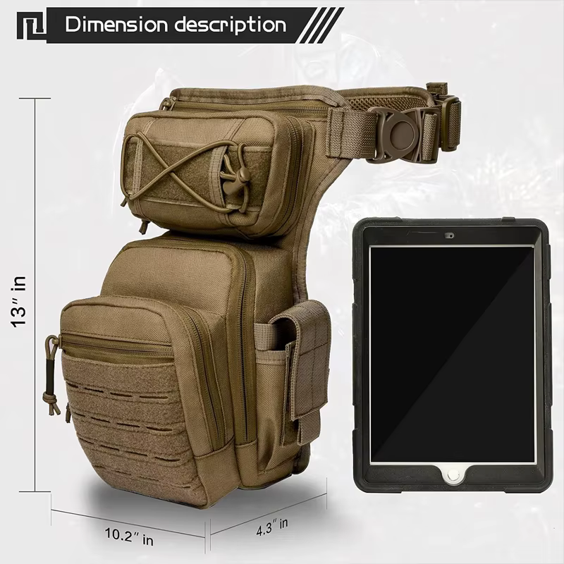 VOTAGOO sac de jambe tombante pour hommes femmes militaire tactique cuisse Pack pochette multifonctionnel paquet tactique en plein air randonnée cuisse sac