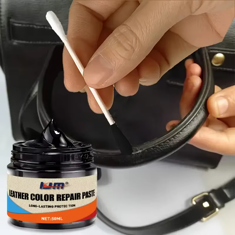 Crème réparatrice de couleur pour cuir – Colorant polyvalent pour chaussures, sacs, canapés et cuir rayé |   Réparations d'usure, de fissures et de décoloration