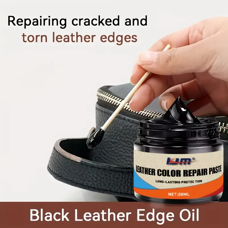 Crème réparatrice de couleur pour cuir – Colorant polyvalent pour chaussures, sacs, canapés et cuir rayé |   Réparations d'usure, de fissures et de décoloration