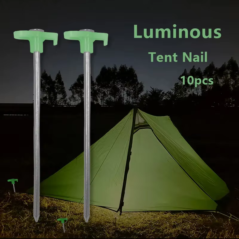 Piquets de tente fluorescents de 25cm