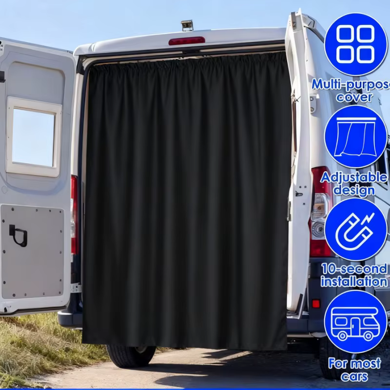 Rideau de porte arrière de camping-car