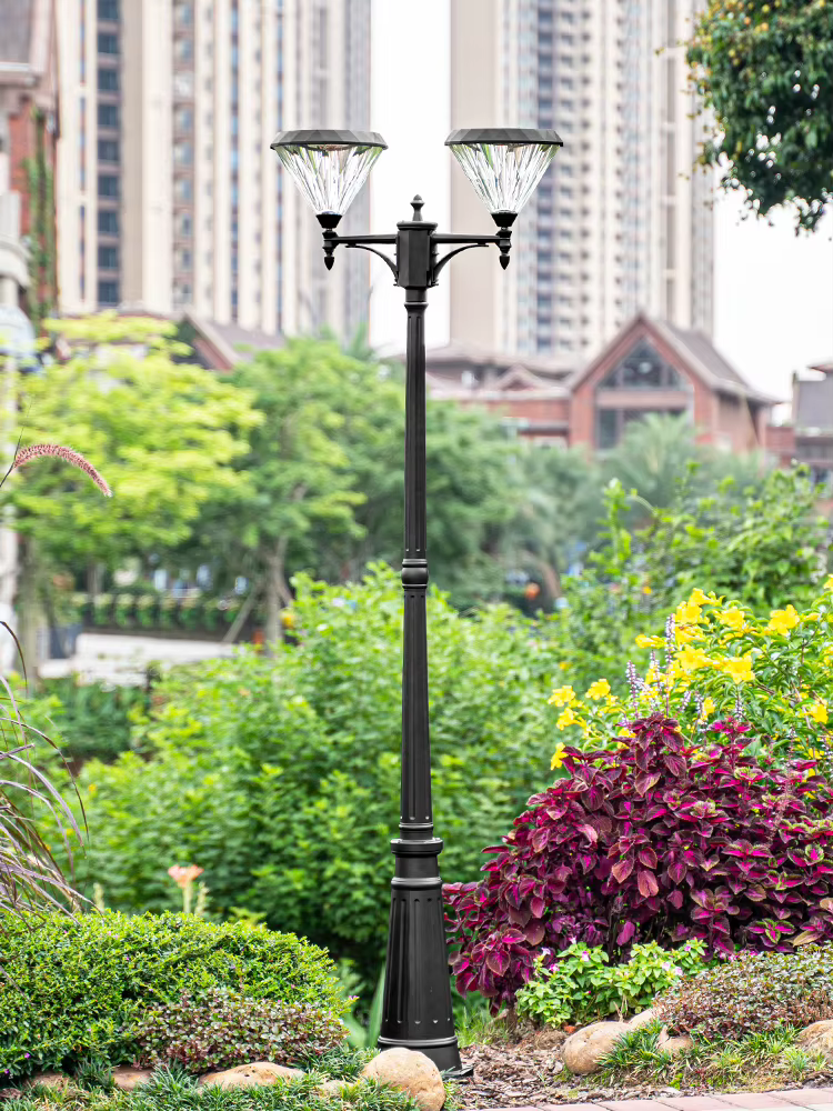 Réverbère étanche de style européen, lampe de jardin rétro, extérieur, villa, pelouse, ingénierie, haut pôle, paysage, H 2.6m