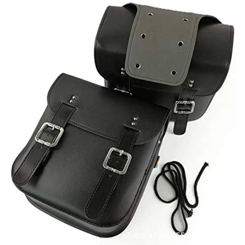 Porte-bagages arrière de vélo en cuir robuste pour selle de vélo rétro
