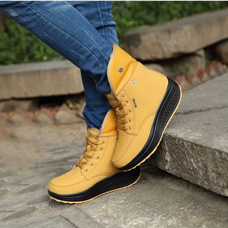 2025 chaussures femme hiver chaud plate-forme femmes bottes de neige en peluche femme espadrilles décontractées à lacets bottines femmes chaussures WSH3418