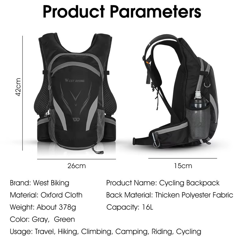 WEST BIKING-Sac à dos de vélo étanche ultraléger