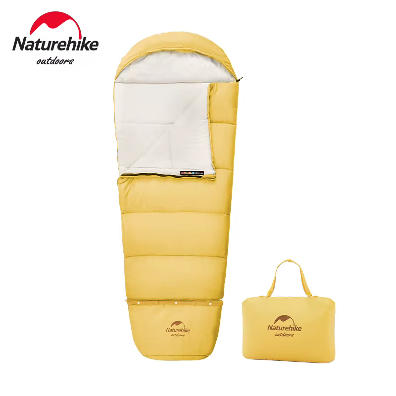 Naturehike-sac de couchage pour enfants, épissage étendu, camping, randonnée, chaud, momie, extérieur