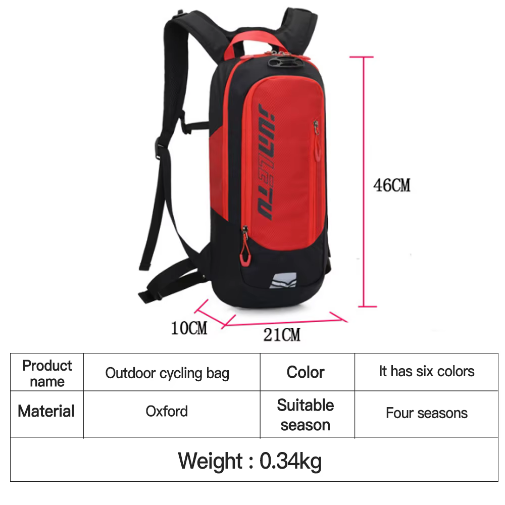 Nouveau sac à dos de vélo vtt 10L avec bandes réfléchissantes de nuit conception de sangle de casque Sports de plein air cyclisme sacs à dos de course sacs