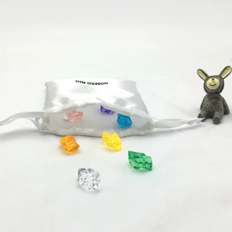 Sac en Satin Blanc pour Emballage de Bijoux