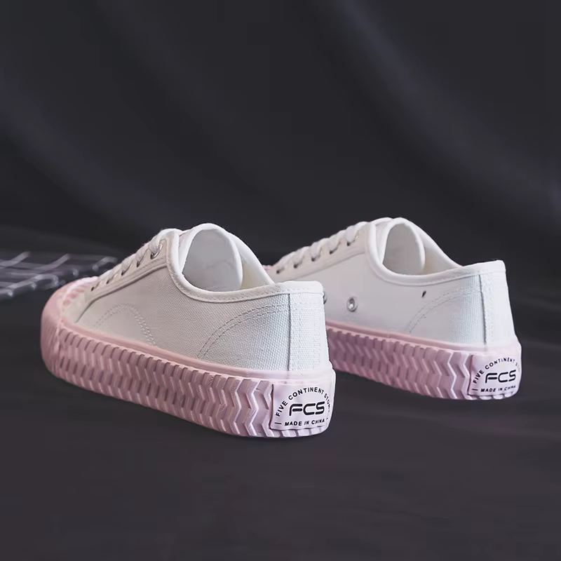 Chaussures en toile à talon plat pour femmes, chaussures blanches, baskets coréennes Ulzzang Cookies, chaussures canisées pour filles, décontracté, 35-40, rose, 2022