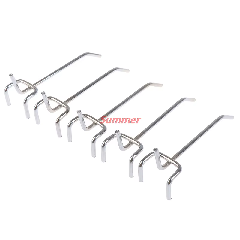 Panneau à crochets mural perforé, 5 pièces, pour rangement, Garage, atelier, fixation, 10CM panneau perforé mural panneau perforé