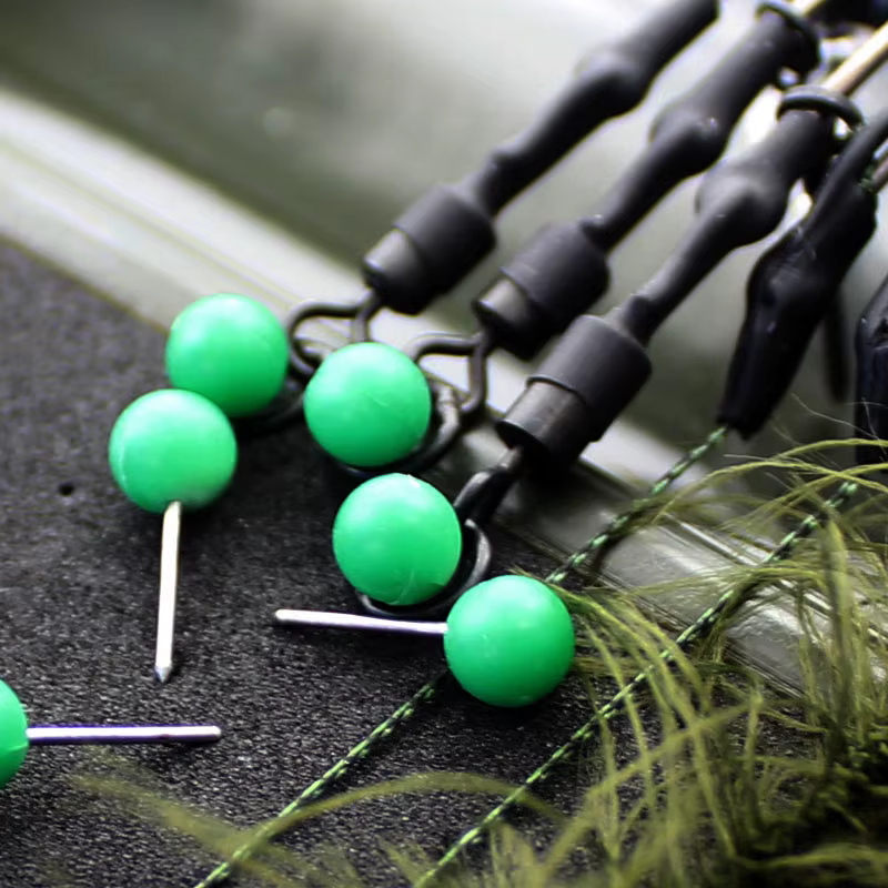 100 pièces accessoires de pêche à la carpe plate-forme à cheveux étui broches de rechange carpe Ronnie plate-forme aiguilles d'arrêt pour équipement de boîte de matériel de pêche à la carpe