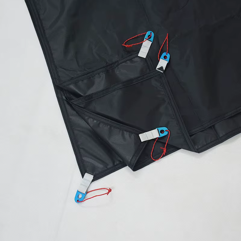 Version améliorée 220 grammes 3F UL Gear 15D Silnylon 220x170 cm Qiongkong Tapis de sol pour tente 3 personnes