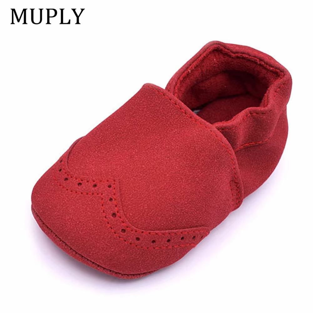 Chaussures en cuir nubuck pour bébé,souliers pour enfant, nouveau-né, garçon, fille, mocassins, semelle souple, premiers pas, 0 à 18 mois, haute qualité,