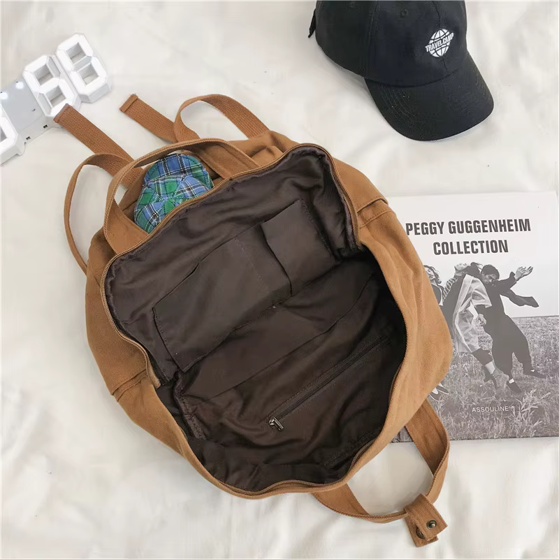 Vintage hommes femmes coton toile sac à dos étudiants grande capacité ordinateur portable livres sac décontracté voyage trajet sacs à dos