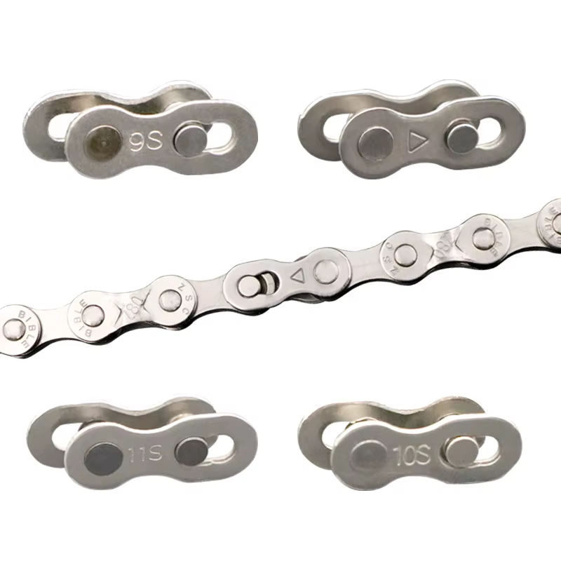 5 paires de joints de connecteur de maillon de chaîne de vélo, boutons magiques, maillons principaux rapides de vitesse de cyclisme pour vélo de montagne 6/7/8/9/10/11/12 S