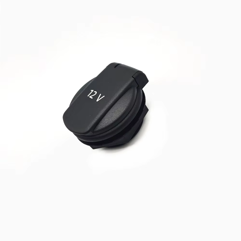 Couvercle arrière de boîte d'accoudoir Central, accessoires d'intérieur de voiture, couvercle d'alimentation 12v, manchon de Tension, flip pour Tiguan 2010 – 2017 5ND 919 341 C
