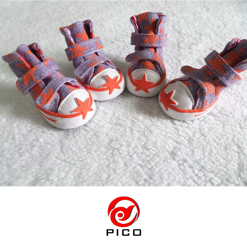 Offre spéciale chaussures pour chien de compagnie étoiles mignonnes botte de chiot en plein air baskets en toile