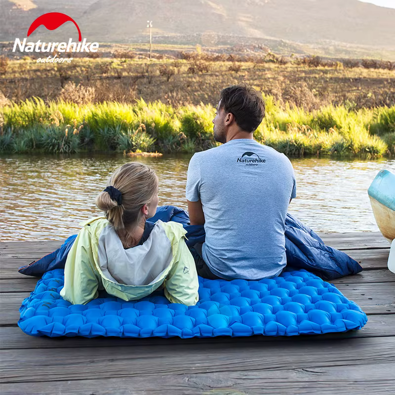 Authentique Naturehike sac à dos coussin de couchage gonflable Camping tapis matelas Durable isolé