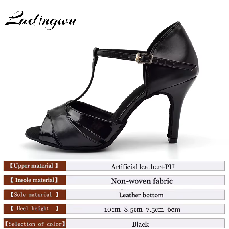 Ladingwu-Chaussures de Compétition de brevde Salon en Cuir Artificiel et PU pour Femme