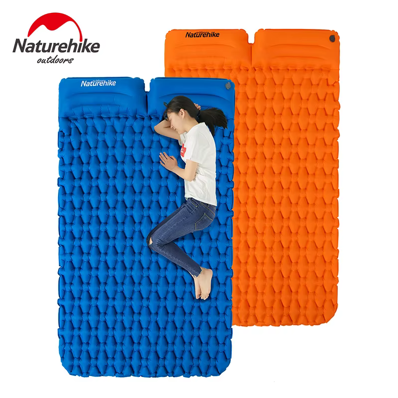 Authentique Naturehike sac à dos coussin de couchage gonflable Camping tapis matelas Durable isolé
