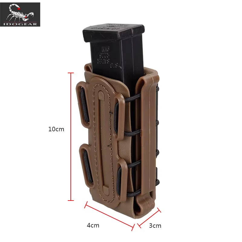 IDOGEAR Pochettes pour chargeurs 9 mm Astmag avec clip ceinture
