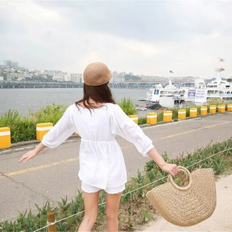 Sacs à main en paille multistyles pour femmes, sacoche d'été tissée à bandoulière pour plage, style bohème Bali, pour voyage et vacances