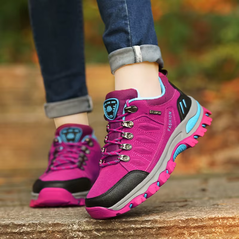 Femmes chaussures de randonnée en plein air trekking sport escalade Camping bottes antidérapant imperméable marche Jogging formateurs baskets à lacets