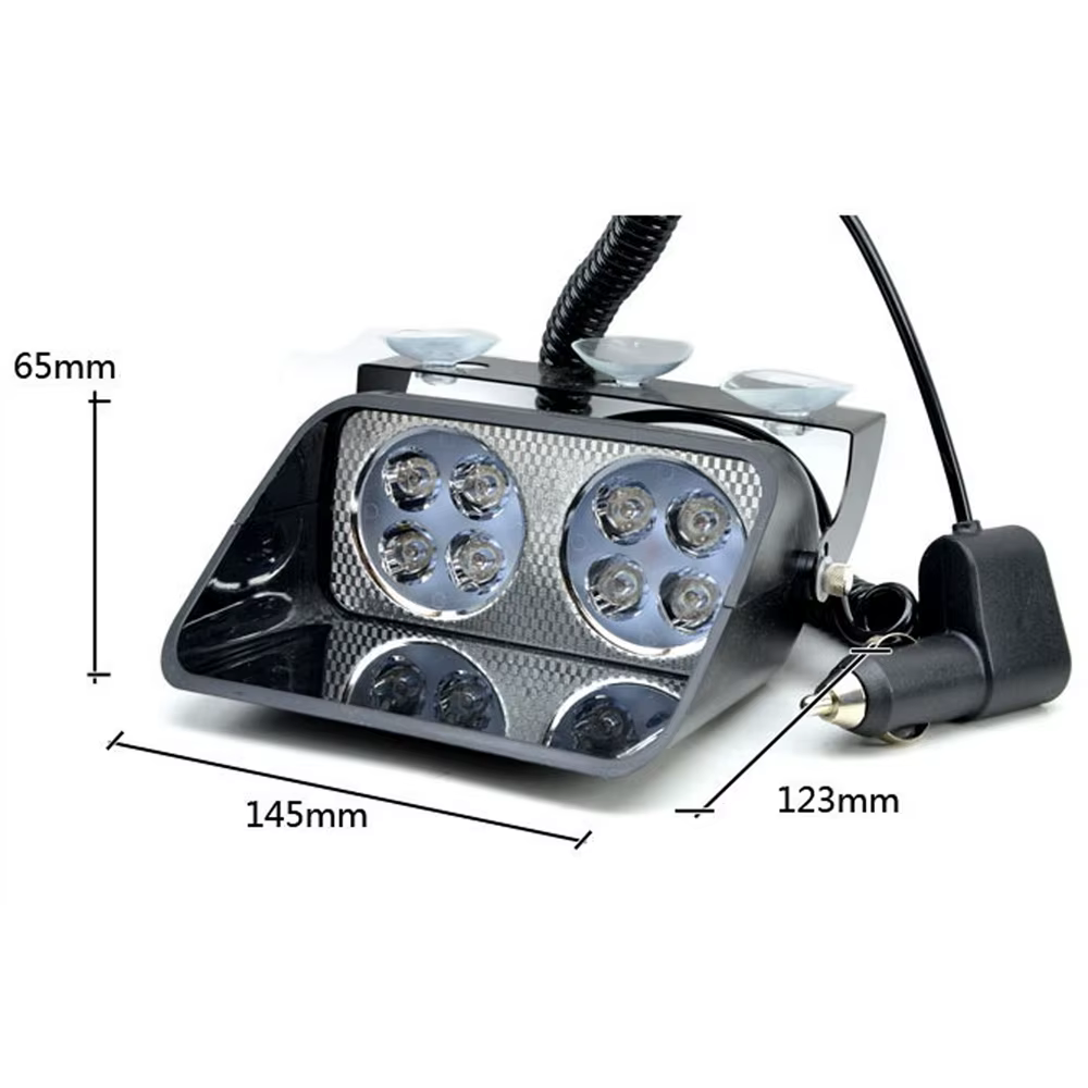 Lumières stroboscopiques à ventouse pour voiture