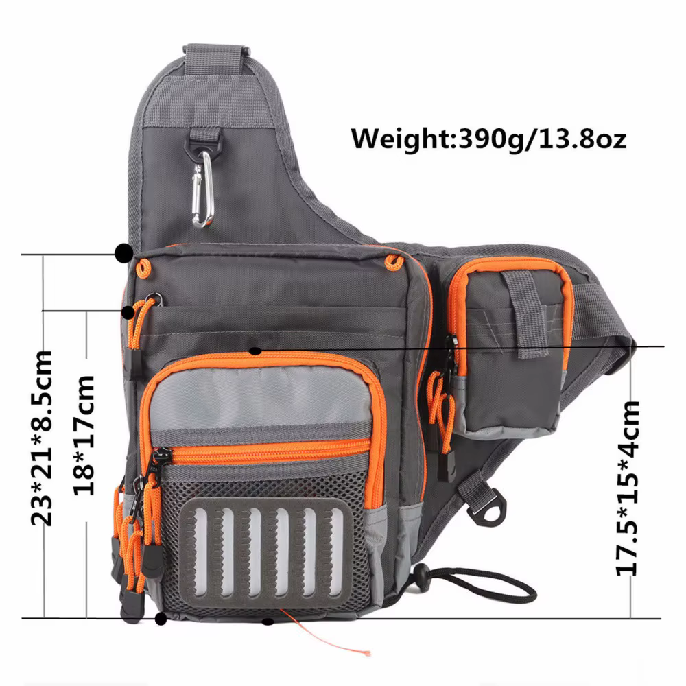Maximumcatch Sac de pêche à la mouche, sac de pêche à 3 couches