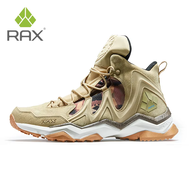 Rax-Chaussures de Randonnée Imperméables en Cuir pour Homme et Femme