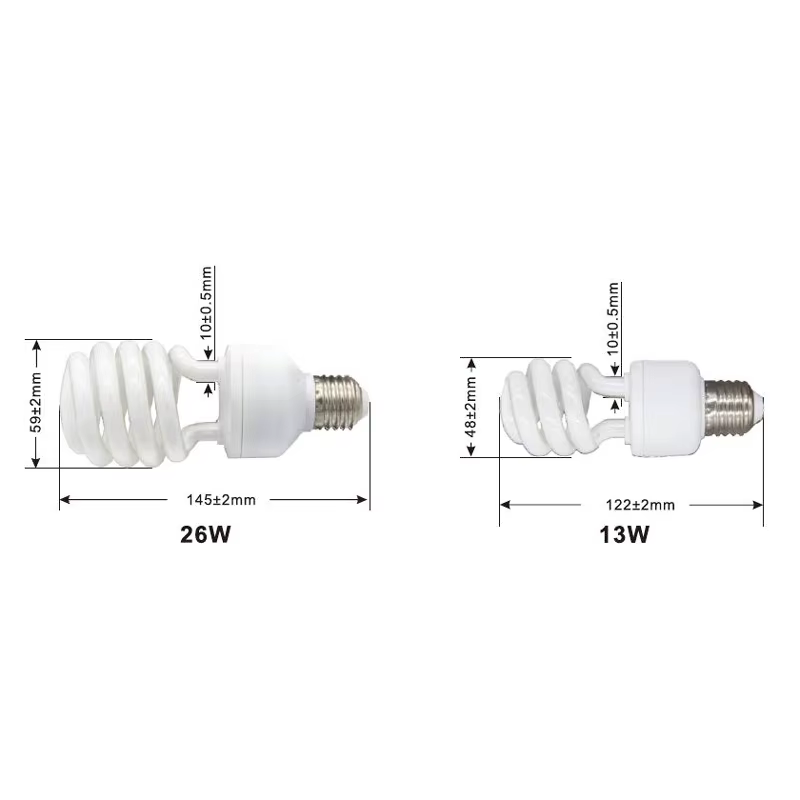 Lampe de Terrarium Tropical fluorescente compacte pour Reptile, ampoule UVA UVB 5.0, filetage de vis, 220-240V, 110V-130V,13W,26W disponible