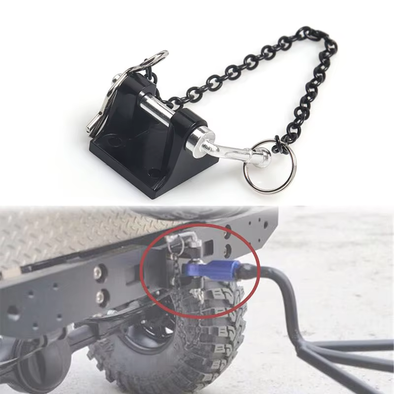 Crochet de remorquage en métal pour voiture RC, accessoires pour 1:10 RC chenille TRX4 TRX6 Axial SCX10 90046 AXI03007 Redcat MST décoration