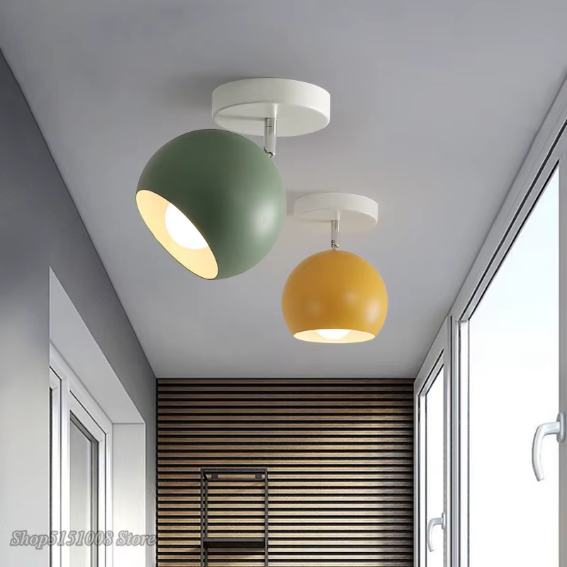 Plafonnier LED Macaron au Design Nordique Moderne, Luminaire Décoratif d'Nik, Idéal pour un Salon, une Chambre à Coucher