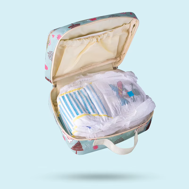 Sunveno – sacs à couches jetables pour bébé, sac de maternité réutilisable, mode imprimés, humide et sec, pour couches jetables, 2 tailles