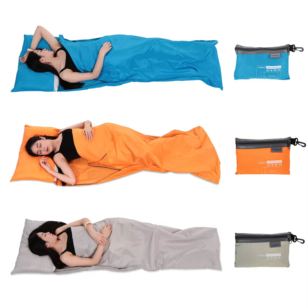 Tomshoo 70*210CM sac de couchage Portable voyage en plein air Camping randonnée Polyester Pongee sac