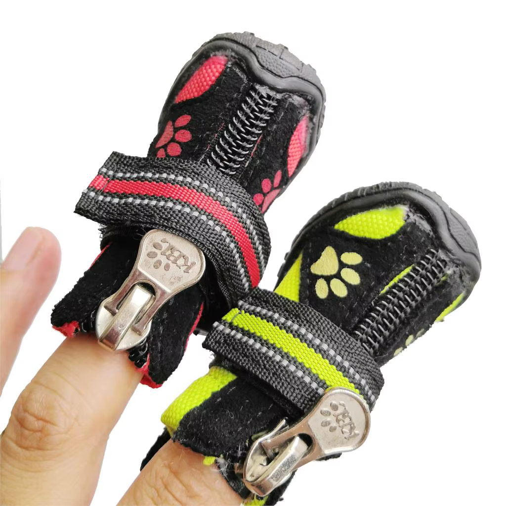 Bottes imperméables coordonnantes résistantes à l'usure pour petits et grands chiens, chaussures pour animaux de compagnie, Golden Retriever, Mullabrador 8 TANLarge, Marge chaude, hiver