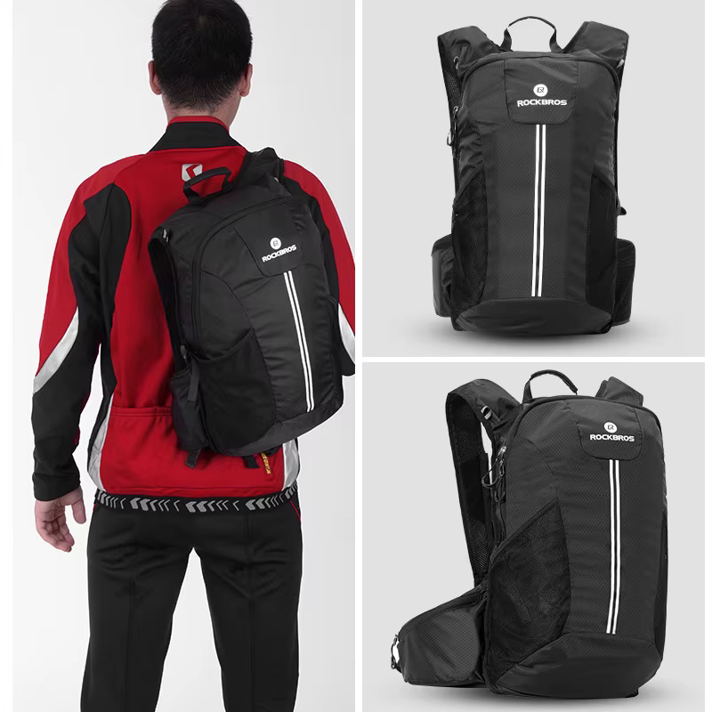 ROCKBROS Sac à dos de cyclisme léger portable grande capacité 20L sac de voyage imperméable sac à dos pour sports de plein air et trajets quotidiens