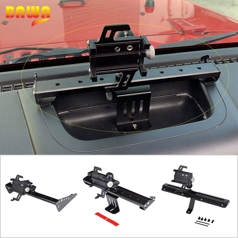 BAWA-Support de Téléphone Portable Multifonction pour Voiture, Accessoire pour Jeep Wrangler JK 2007-2017
