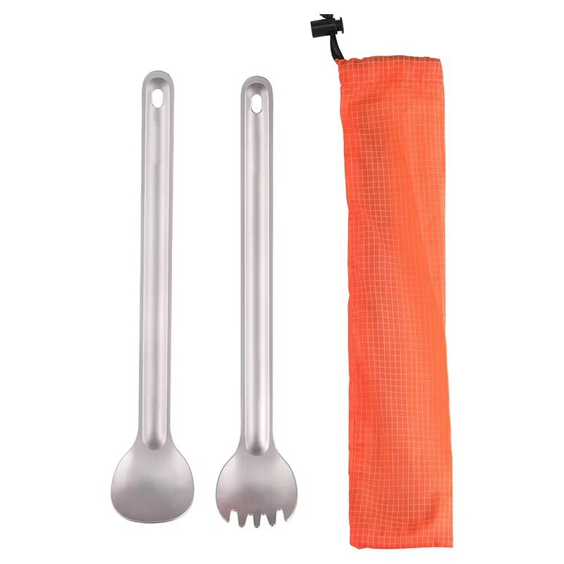 Tiartisan – cuillère Spork à Long manche en titane
