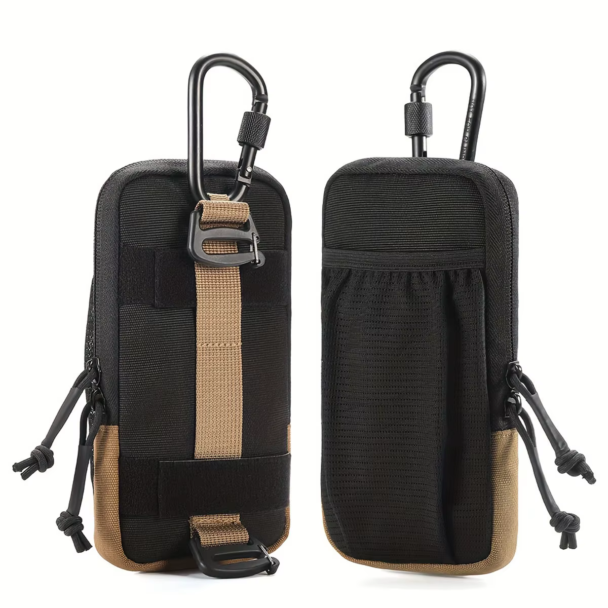Sac de taille noir multifonctionnel pour sports de plein air