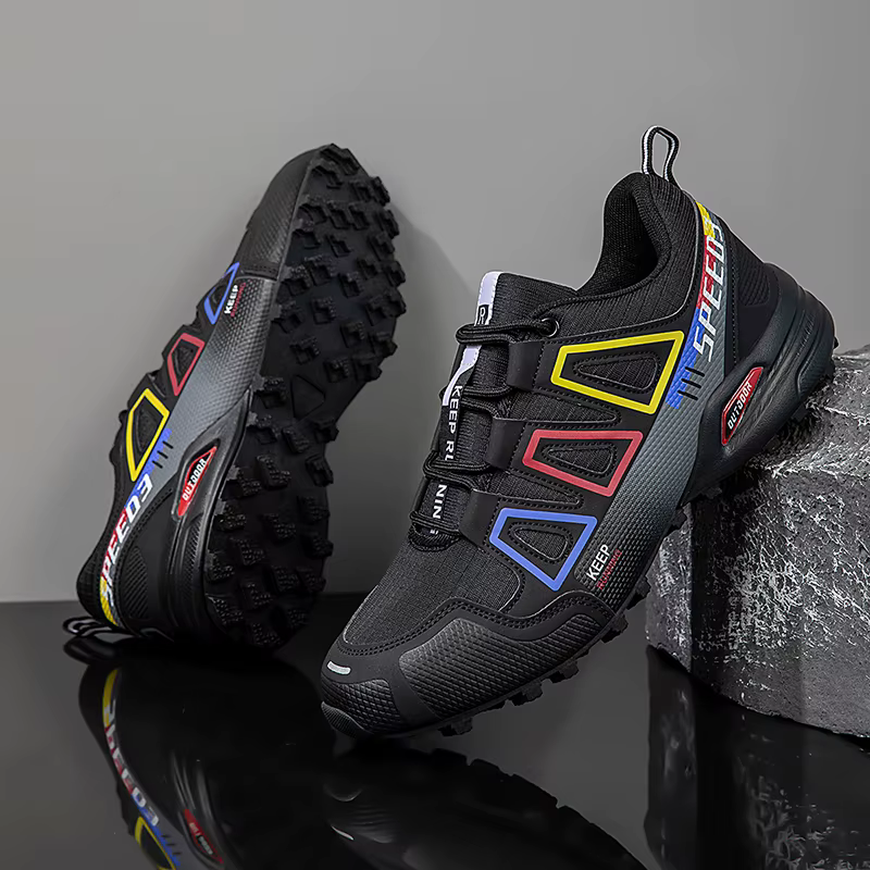Bottes de randonnée en cuir antidérapantes